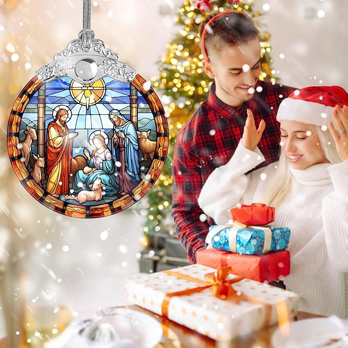 Nativity Christmas Ornaments - Nativity Ornaments for Christmas Tree - Christian & Religious Gifts - S082