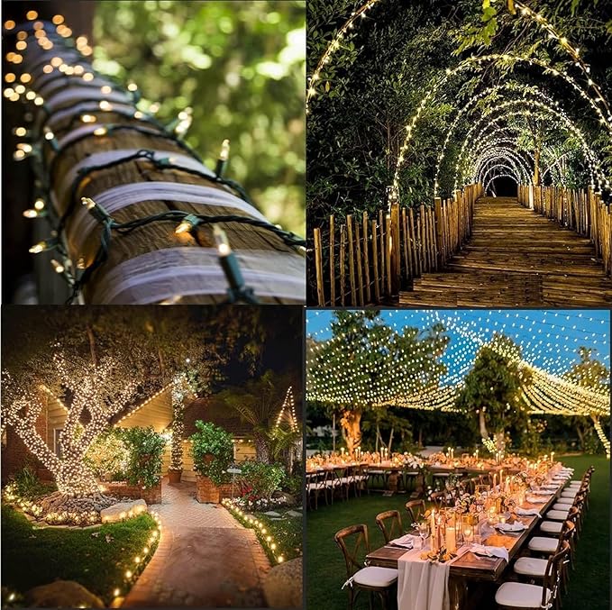 100 LED Slow Twinkle Lights, Soft Twinkling Christmas String Lights,UL Certified 27 Ft, Connect Up to 25 Sets, Indoor & Outdoor Christmas Decorations (Pack of 2)