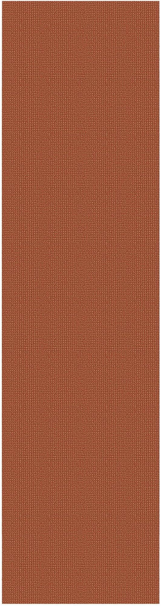 EARTHALL Woven Runner Rug 3x10 Ft Washable Runners for Hallways Long Non Slip Rubber Backed Kitchen Runner Braided Indoor Floor Carpet Runners for Entryway, Hallway, Kitchen, Rustic Orange/Tan