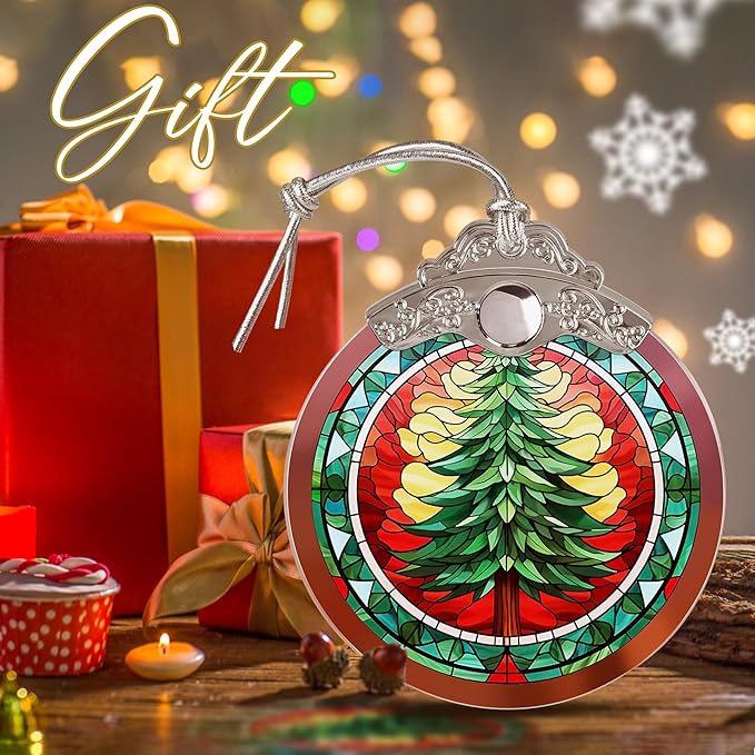 Christmas Tree Hanging Ornament - Tree Decorations & Suncatcher - Themed Gifts