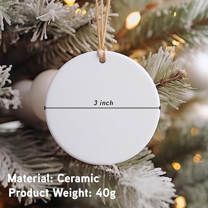 Christmas Ornament - Ceramic Ornament - Holiday Tree Decor - Xmas Movie Decorations - Indoor Decoration - Home Xmas Decor for Tree - Gift for Christmas