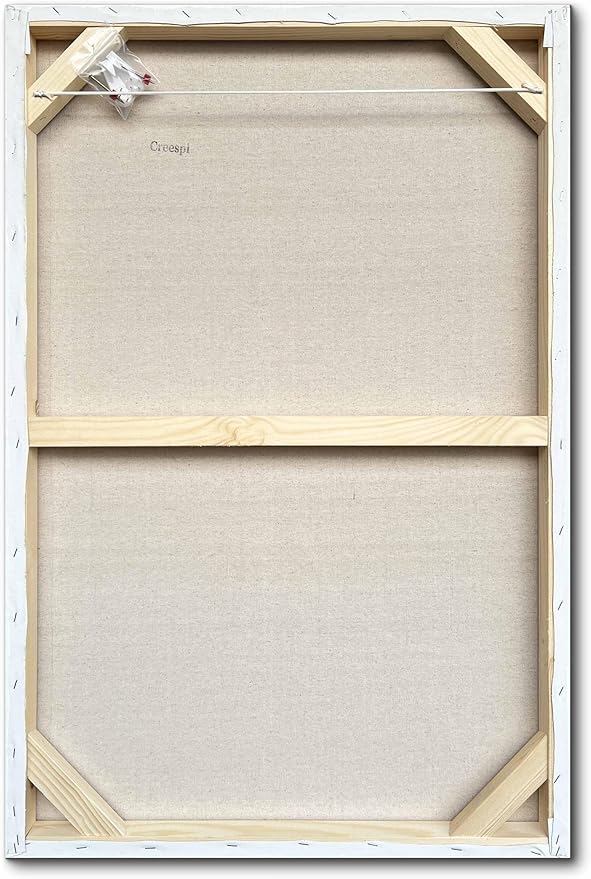 Creespi White Textured Wall Art - Hand Painted Minimalist Oil Painting On Canvas 24x36 inch,Modern Abstract Art Painting for Wall Décor