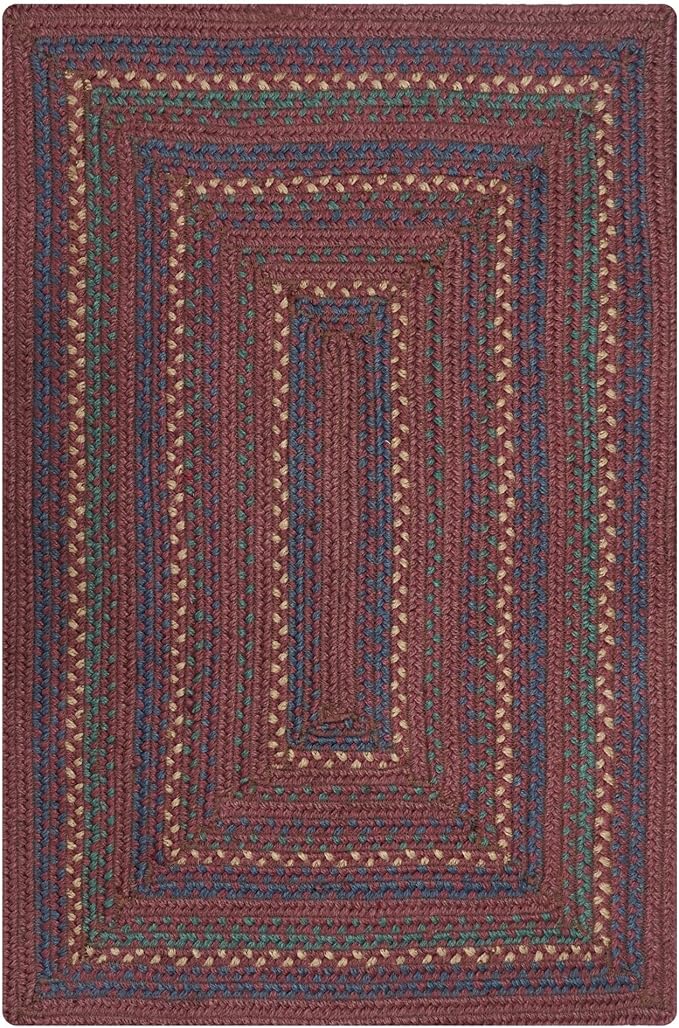 Homespice Jamestown Braided Area Rugs 8x10' - Rustic Country Rugs for Living Room and Dining Room