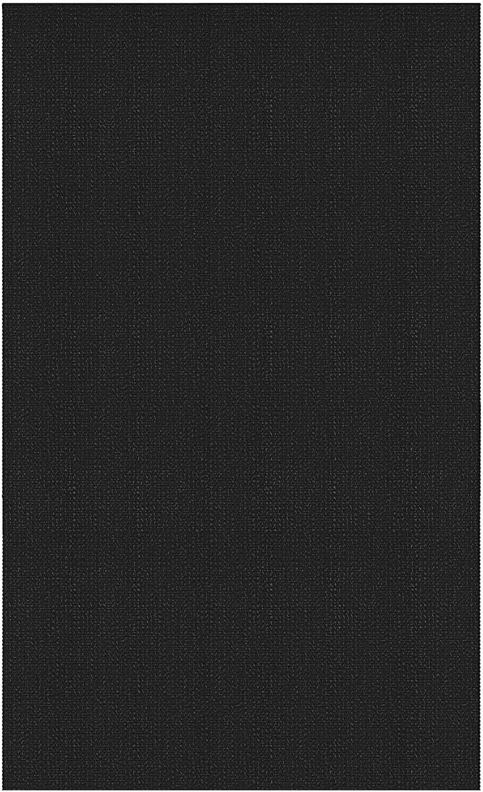 EARTHALL Woven Area Rugs 5x7 Ft Washable Living Room Rugs Non Slip Rubber Backed Dining Room Rug Braided Bedroom Rugs Indoor Floor Carpet for Living Room, Bedroom, Dining Room,Black/Grey