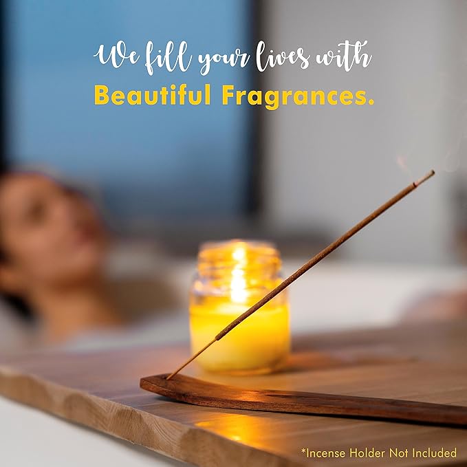 White Musk Incense Sticks, Organic Hand Dipped Incense, Natural Herbs & Aromatic Ingredients, Contain 40 Sticks, Burn Time 45 to 60 Minutes, Spiritual Gifts, Harmonic Incense by Karma Pledge