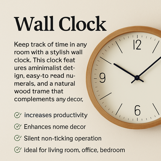 Wall Clock — Timeless Style for Modern Homes