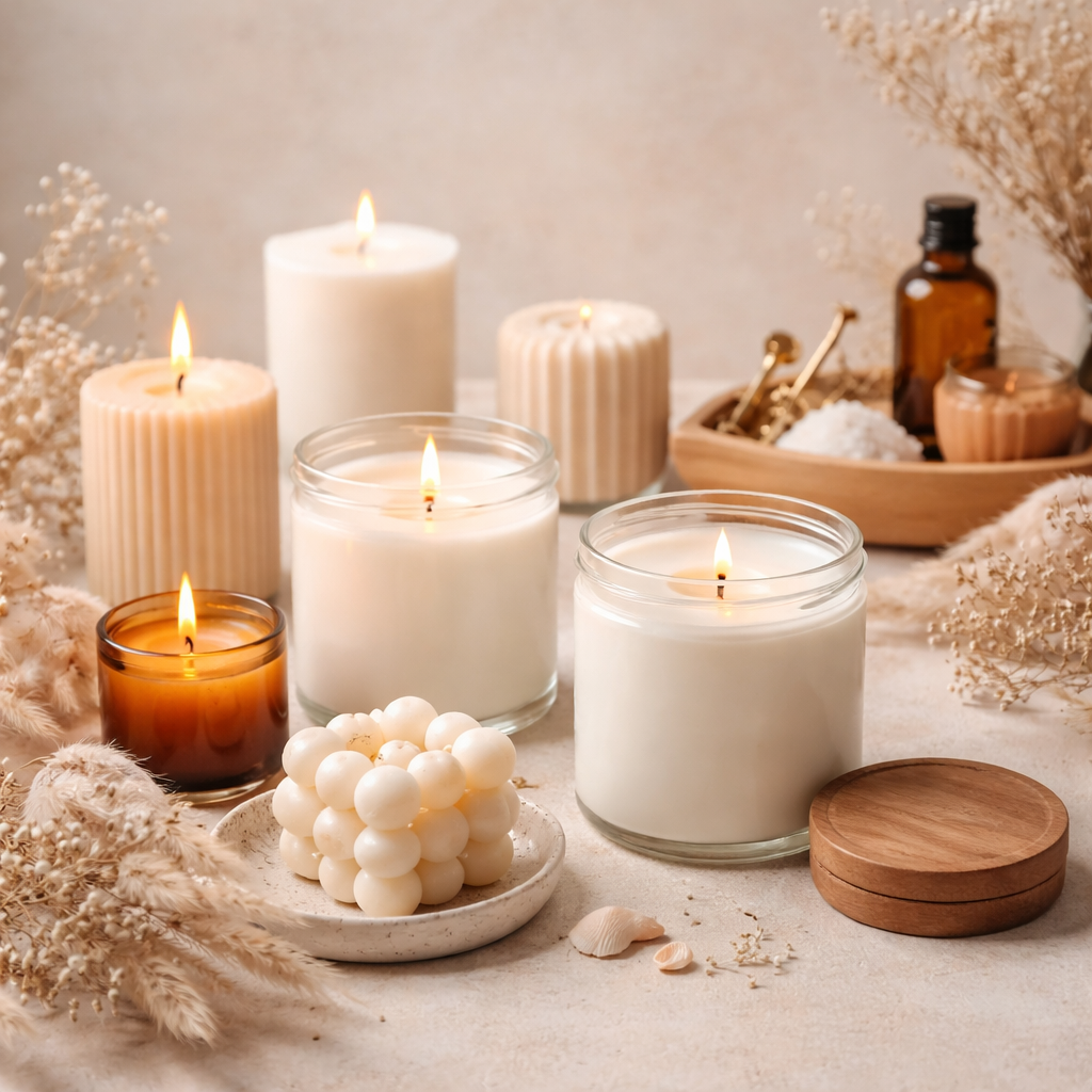 Luxury Scented Candles for Relaxing Homes | Warm Ambience & Elegant Decor