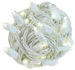 Novelty Lights 50 Light LED Twinkle Christmas LED Mini Light Set, Outdoor Fairy Wedding String Lights, Warm White, Green Wire, 25 Feet