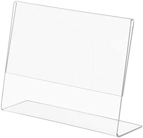 Photo Booth Nook | 4x6 Acrylic Sign Holder (72 Count) | Crystal Clear Acrylic Picture Frames | Bulk Picture Frames 4x6 | Horizontal Orientation