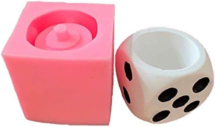 Concrete Silicone Flower Pots Molds,Dice Silicone Planter Molds Succulent Plant Flowerpot Molds Cement Clay Resin Moulds Handmade Home Graden Decor