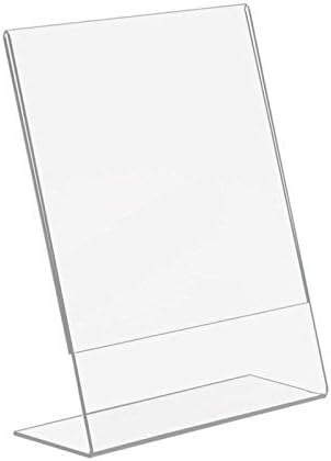 Photo Booth Nook | 4x6 Acrylic Sign Holder (12 Count) | Crystal Clear Acrylic Picture Frames 4x6 | Bulk Picture Frames | Vertical Orientation
