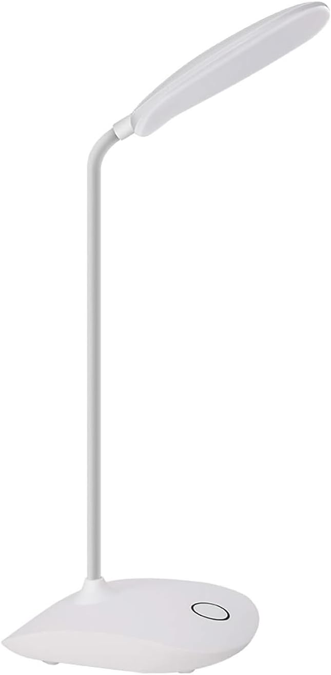 DEEPLITE LED Desk Lamp with Flexible Gooseneck 3 Level Brightness, Battery Operated Table Lamp 5W Touch Control,Compact Portable lamp for Dorm Study Office Bedroom,Eye-Caring and Energy Saving