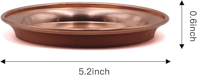 Copper Offering Bowl Ritual Plate Great for Altar,Incense Burner, smudging Bowl, Offering Dish,Candle Trays, Ash Catcher,Jewelry Dish (Mormon Totem)
