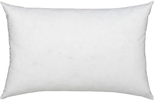ComfyDown Decorative Throw Pillow Insert, Down and Feather Fill, 100% Cotton Cover, 233 Thread Count - Made in USA (14 X 24)