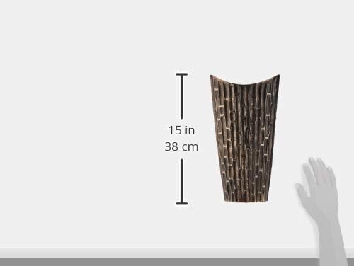 Ceramic Decorative Black vase, Black Decor Center Piece for Home Decor Features Honeycomb Design vase for Living Room, Table, Office Decor: 8.00"x3.25"x14.00"H