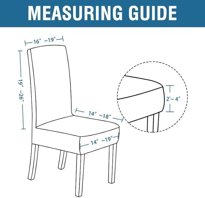 H.VERSAILTEX Velvet Dining Chair Covers Stretch Chair Covers for Dining Room Set of 4 Parson Chair Slipcovers Chair Protectors Covers Dining, Soft Thick Solid Velvet Fabric Washable, Caramel