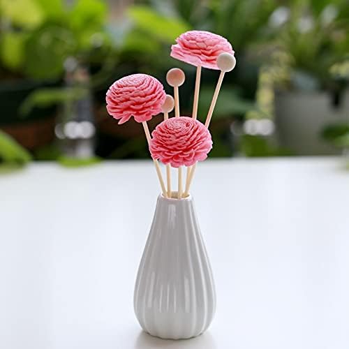 100PCS Reed Diffuser Sticks,10 Inch Natural Rattan Wood Sticks,Reed Sticks,Essential Oil Aroma Diffuser Replacement Sticks for Aroma Fragrance (Primary Color)