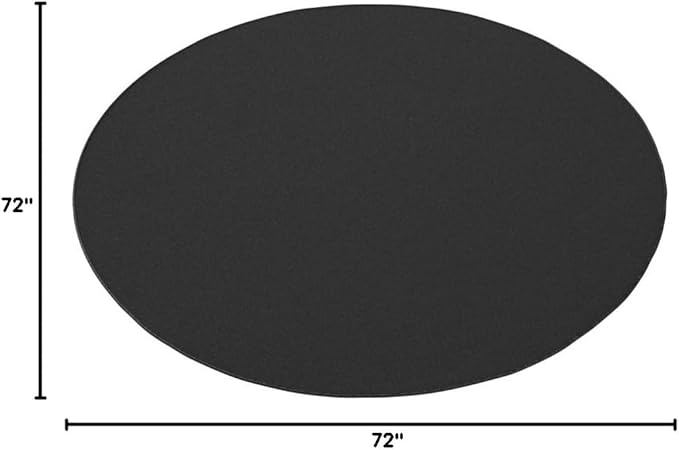 Nourison Home Essentials 6' x Round Black Fabric Outdoor Area Rug (6' Round)