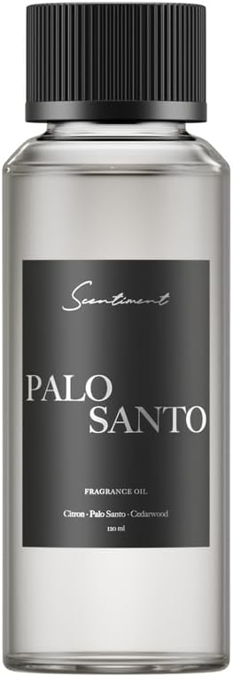 Scentiment - Palo Santo Winter Collection Diffuser Oils | Aromatherapy Home Fragrance | Luxurious Scent with Notes of Citron, Palo Santo, Cedarwood, 120ml