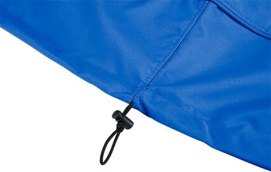 Eevelle Patio Rectangular Ottoman Cover with Marine Grade Fabric - Waterproof Outdoor Ottoman Cover - Furniture Set Covers for Ottoman - Easy to Install - ( 17"H x 32"L x 22"W, Royal Blue)