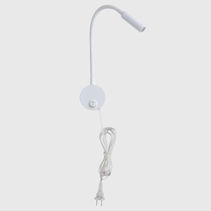 Wall Sconces Light Reading Lamp 3W Warm White 3000K Cord for Reading Books in Bed