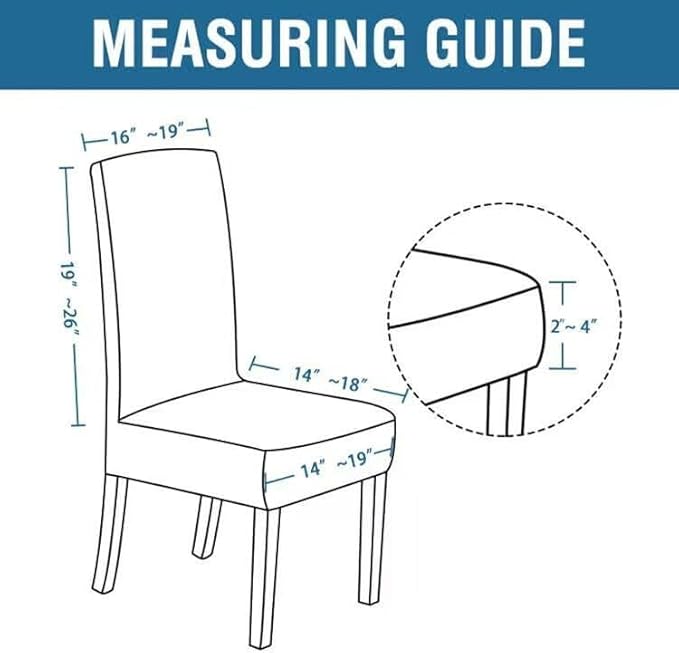 H.VERSAILTEX Velvet Dining Chair Covers Stretch Chair Covers for Dining Room Set of 6 Parson Chair Slipcovers Chair Protectors Covers Dining, Soft Thick Solid Velvet Fabric Washable, Taupe Striped
