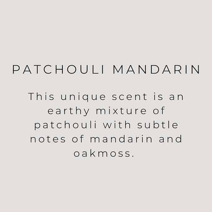 River Birch Candles Patchouli Mandarin Scented Candle | Premium, All-Natural, Non-Toxic, Soy Candles | 8 oz. Black Matte Tin Travel Candle | Cozy Relaxing Gifts for Home