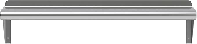 AmGood 8" X 30" Stainless Steel Wall Shelf | Metal Shelving | Garage, Laundry, Storage, Utility Room | Restaurant, Commercial Kitchen | NSF