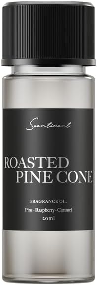 Scentiment Diffuser Oil - Roasted Pine Cone Fall Collection | Aromatherapy Home Fragrance | Luxurious Scent with Notes of Pine, Raspberry, Caramel (20ml)