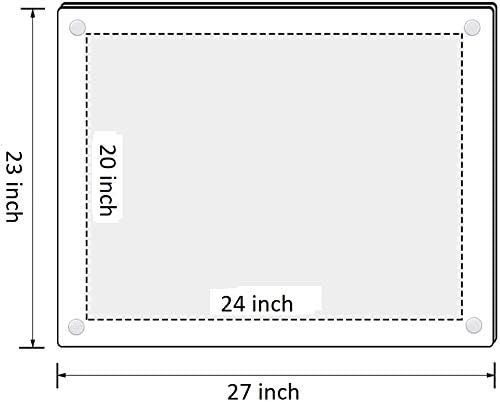 Acrylic Floating Frames Gold Standoffs(2-pack) 20" x 24" Clear Acrylic Frames for Wall Mount Floating Picture Frame, Diploma Poster Certificate Hanging Photo Display Degree Prints Artwork Documents