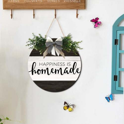 Happiness Is Homemade Signs 11inch, Rustic Wood Frame Wall Art Farmhouse Decor for Kitchen, Dining Room, Farmhouse Wall Decor Housewarming Gift