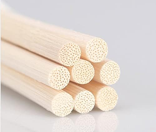 100PCS Reed Diffuser Sticks,10 Inch Natural Rattan Wood Sticks,Reed Sticks,Essential Oil Aroma Diffuser Replacement Sticks for Aroma Fragrance (Primary Color)