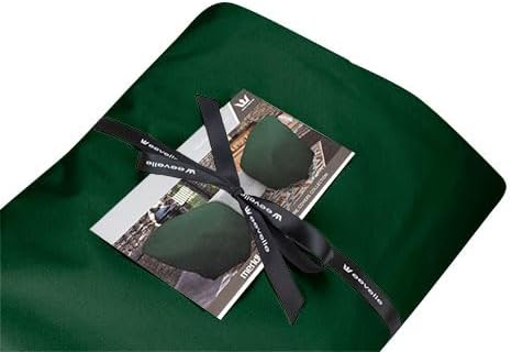 Eevelle Patio Rectangular Ottoman Cover with Marine Grade Fabric - Waterproof Outdoor Ottoman Cover - Furniture Set Covers for Ottoman - Easy to Install - (17" H x 38" L x 28" W, Hunter Green)