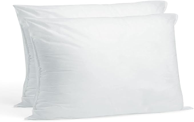 Hometex Throw Pillow Insert 11" x 23" Polyester Filled Standard Cover (2 Pack)