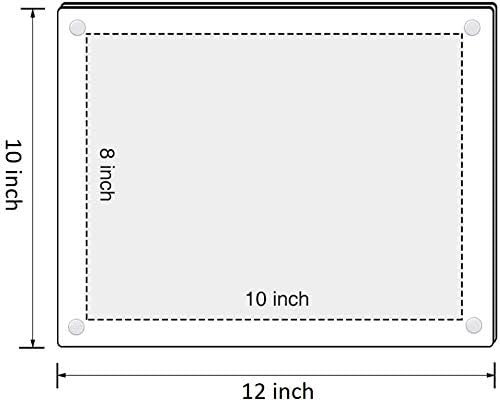 Acrylic Floating Frames White Standoffs (2-pack) 8" x 10" Clear Acrylic Frames for Wall Mount Floating Picture Frame, Diploma Poster Certificate Hanging Photo Display Degree Prints Artwork Documents