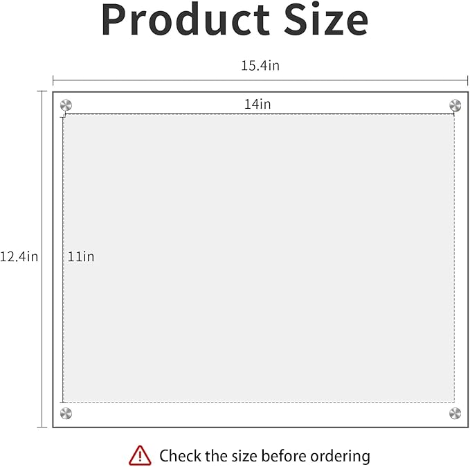 Kalami 3 Pack 11x14 Acrylic Wall Mount Picture Frame Self Adhesive, Floating Frameless Clear Photo Frame for Diploma Certificate Degree Document Display Gallery Wall-Full Frame Size 12.4x15.4