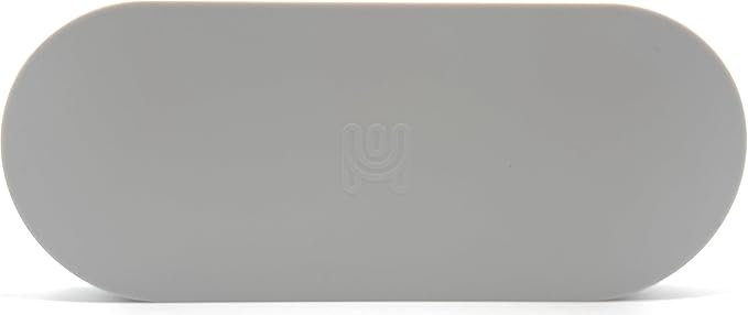 Happitasa Premium 12” x 5” Silicone Vanity Tray | Sink and Surface Organizer with Sturdy Non-Slip Base | Heat Safe, Dishwasher Safe (Grey)