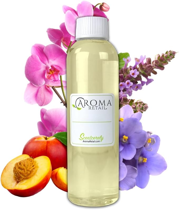 Black Orchid 4 oz Refill Fragrance for Oil Diffuser with Peach, Orchid, Cedarwood, & More Notes
