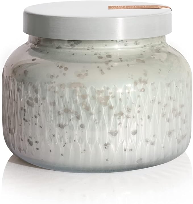 Capri Blue Holiday Mercury Jar Candle - Soy Blend - Fall Candles for Home Scented with White Pumpkin, Nutmeg & Vanilla - Pumpkin Candle for Fall Decor - Signature (Pumpkin Dulce, 19 oz)