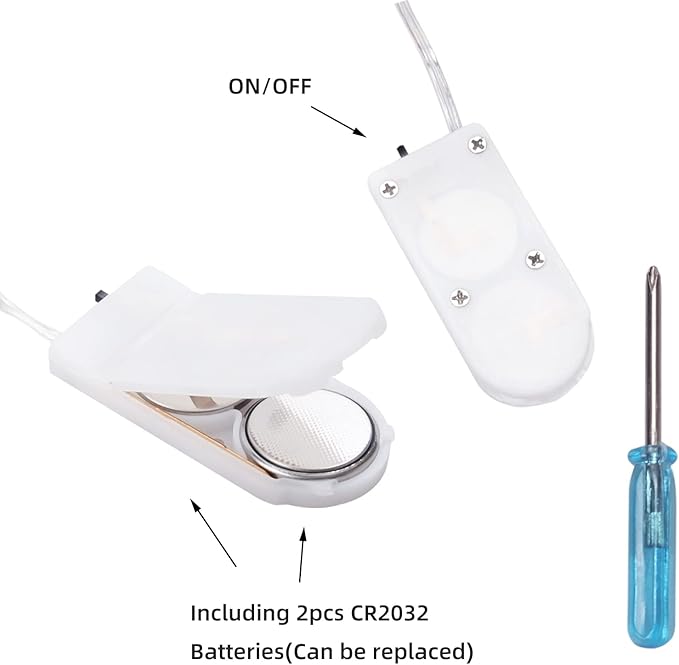 6 Pack 7FT 20 LED Battery Operated Fairy Lights, Warm White Mini String Lights with Silver Wire, Twinkle & Firefly Lights for Mason Jars, Wedding, Party, Christmas Decoration, Centerpieces