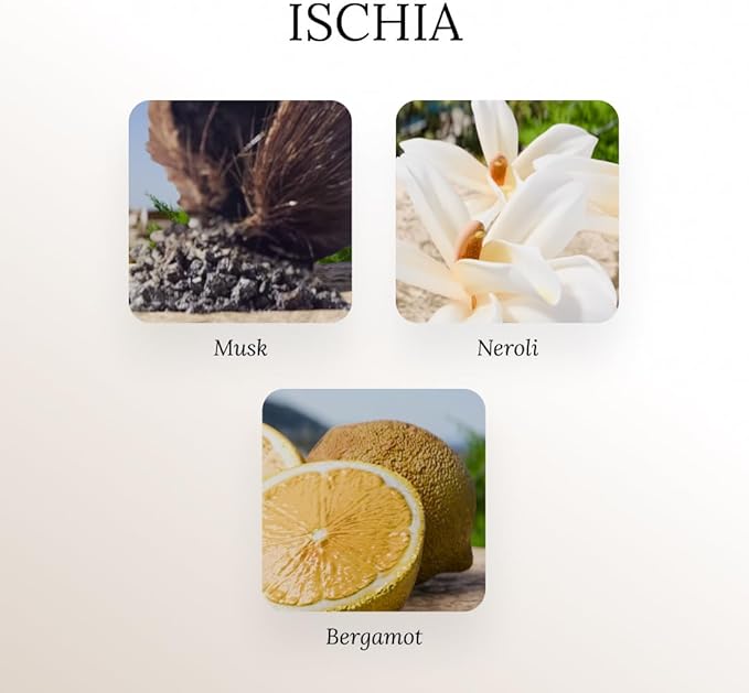 A U R A - Ischia Fragrance Oil for Waterless Scent Diffuser - Inspired by T. Ford Neroli Portofino | 6.7 fl oz / 200 ml Essential Oil Blend for Aromatherapy & Hotel Collection Diffuser