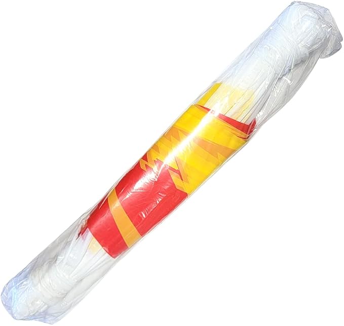 Pennant Flags - OSHA 500lb Rated Safety Rooftop Flagging Barrier Traffic - 105ft Strand Fade Resistant (Red/Yellow, 12"x18"x105ft)