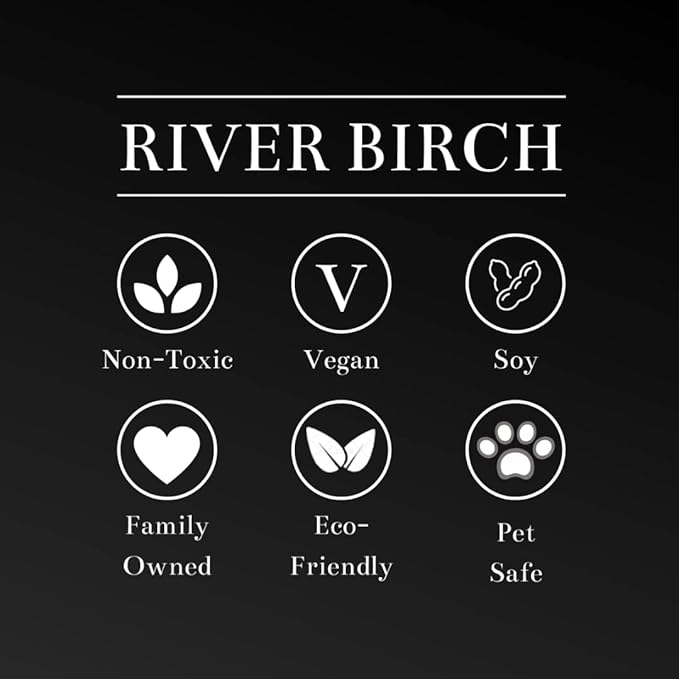 River Birch Candles Vanilla Chai Scented Candle | Premium, All-Natural, Non-Toxic, Soy Candles | 8 oz. Matte Black Tin Travel Candle | Cozy Relaxing Gifts for Home