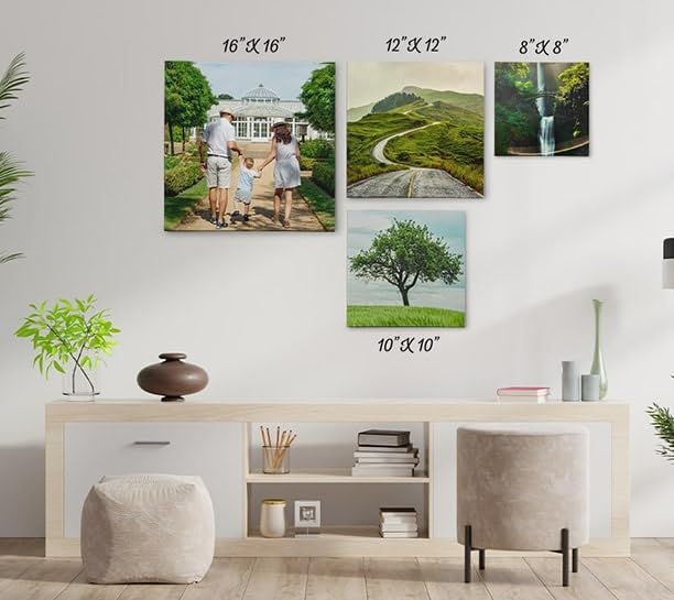 CanvasChamp Custom Canvas Prints with your Photos - Personalized Framed Wall Art for Home & Office Decor (30" W x 30" H x 0.75" D)