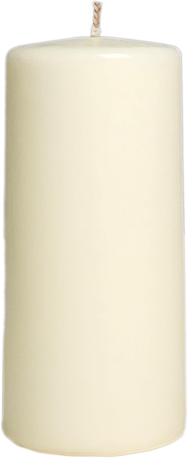 CW Studio 12 Pack 2.8x6 Inch Ivory Unscented Pillar Candles – Long 70 Hour Burn, Smokeless & Dripless – Premium Wax with Cotton Wick – Perfect for Weddings, Events, Home, Rustic & Elegant Décor