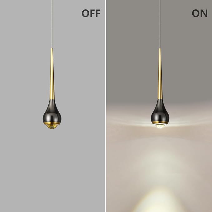 Modern LED Simple Pendant Light fixtures,Island Pendant Lighting for Kitchen Island Dinning Room,Bedroom,Bar, Kitchen Island Ceiling Hanging Light Fixtures(3-Pack)