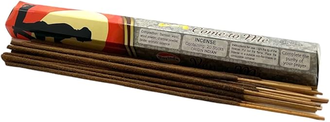 Govinda Premium Incense - 120 Sticks, Masala Coated (Come to Me)