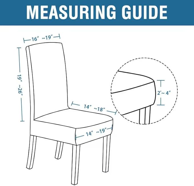 H.VERSAILTEX Velvet Dining Chair Covers Stretch Chair Covers for Dining Room Set of 2 Parson Chair Slipcovers Chair Protectors Covers Dining, Soft Thick Solid Velvet Fabric Washable, Taupe
