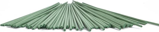 Resafy Reed Diffuser Sticks, Jecnovo Pack of 100 Fiber Sticks with Handmade Linen Bag, Safe and Non-Toxic, 9 Inches Long 3mm Diameter Aromatherapy Diffusers for Home, Spa and Office(Green)
