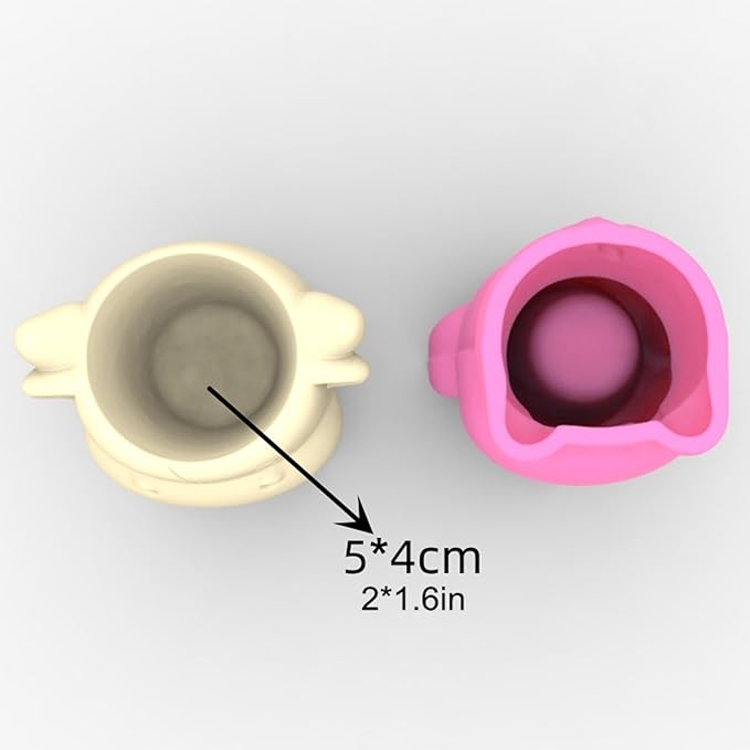 Cow Shape Concrete Flower Pot Silicone Mold Succulent Planter Vase Cement Clay Mold Plaster Epoxy Resin Pen Holder Mould